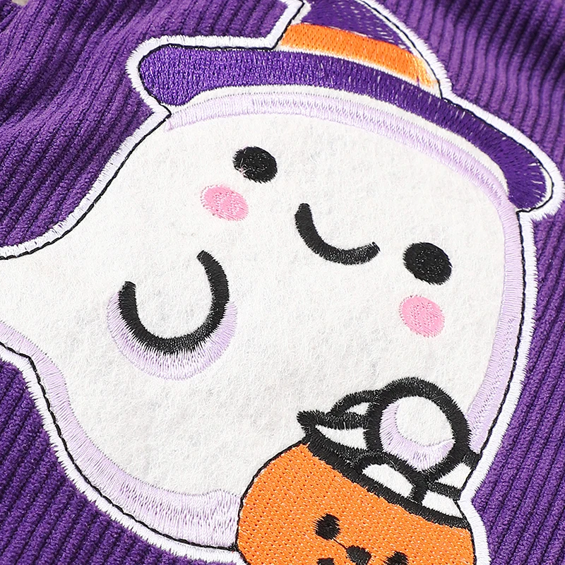 My First Halloween Baby Girl Outfit Newborn Fly Sleeve Ghost Romper Headband Infant Halloween Clothes