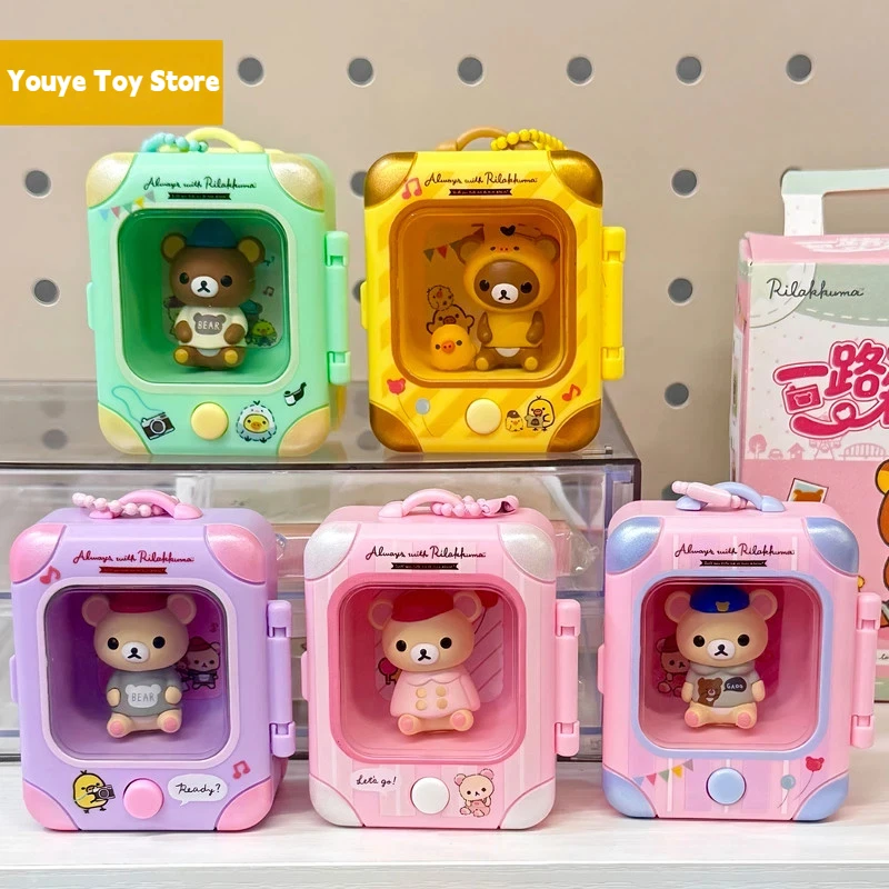 New Rilakkuma Blind Box Figure Pendant Cute Luminous Ornament Hanging Decor Birthday Gift For Adults