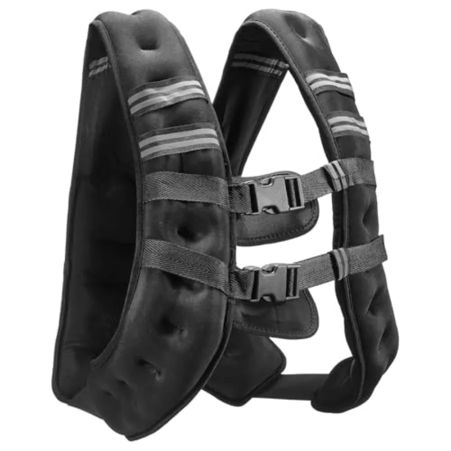 

Weighted Vest, 20 lbs Weight Vest, Reflective Stripe, Adjustable Buckle Body Weight Vest, Workout Equipment, for Strength Traini