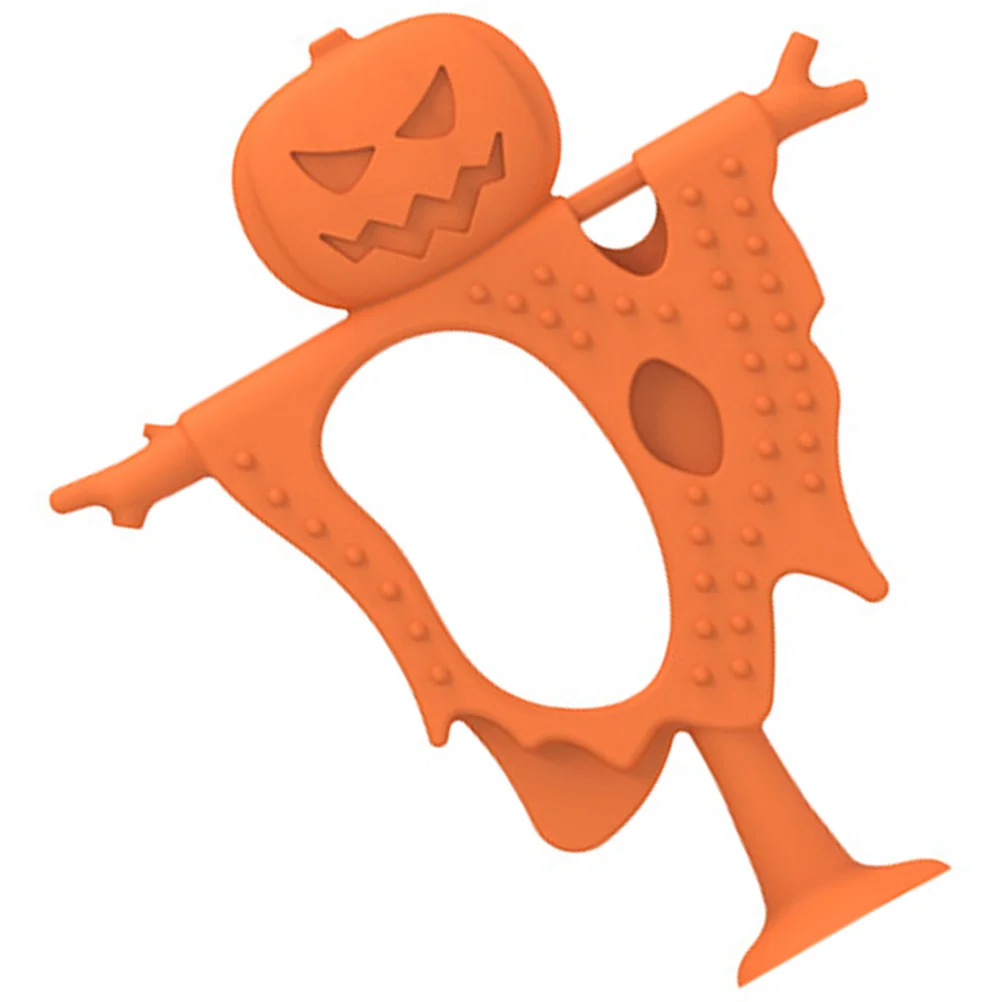 طفل سيليكون المولي الحسية التسنين اليقطين فزاعة عضاضة لجميع القديسين الرضع مضغ اللعب عضاضة لعبة مضغة الرضع #5