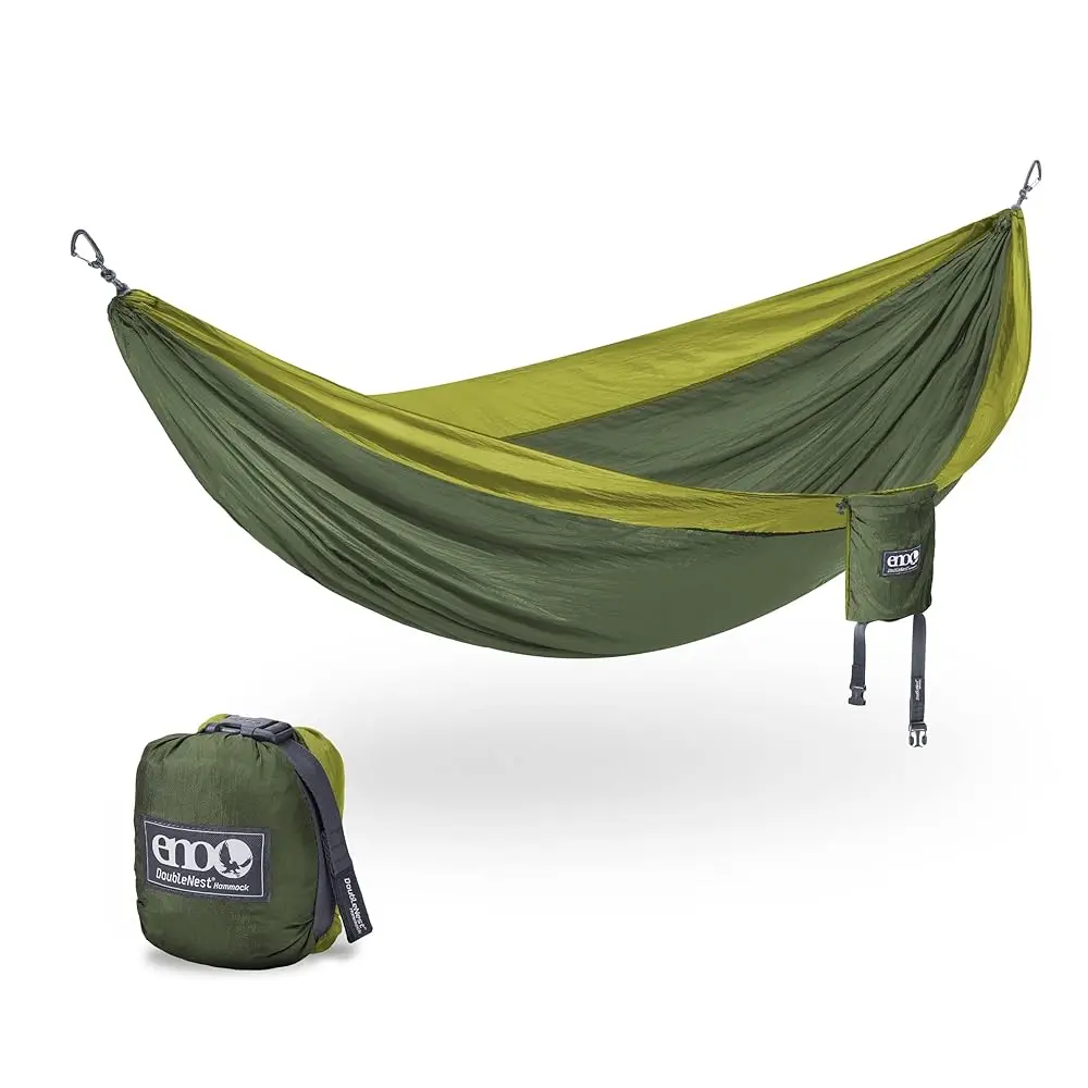 

Doublenest Hammo - Lightweight, Portable, 1 To 2 Person Hammo - For Camping, Hiking, Backpacking, Travel, A Festival, Or The