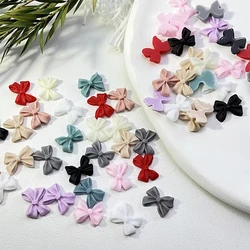 100pcs Random Mixed Resin Bowknot Bow Colorful 3D Nail Art Decorations Charms Studs Jewelry For Acrylic Nails DIY Manicure Tips