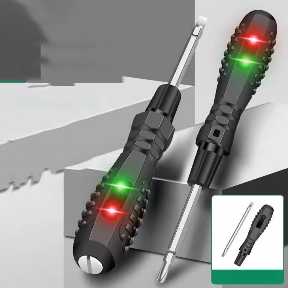 Dual Light Electric Tester Pen Multifunctional For Smart Screwdriver For Broken Wire Detection Neutral Live Line Electrical Tool