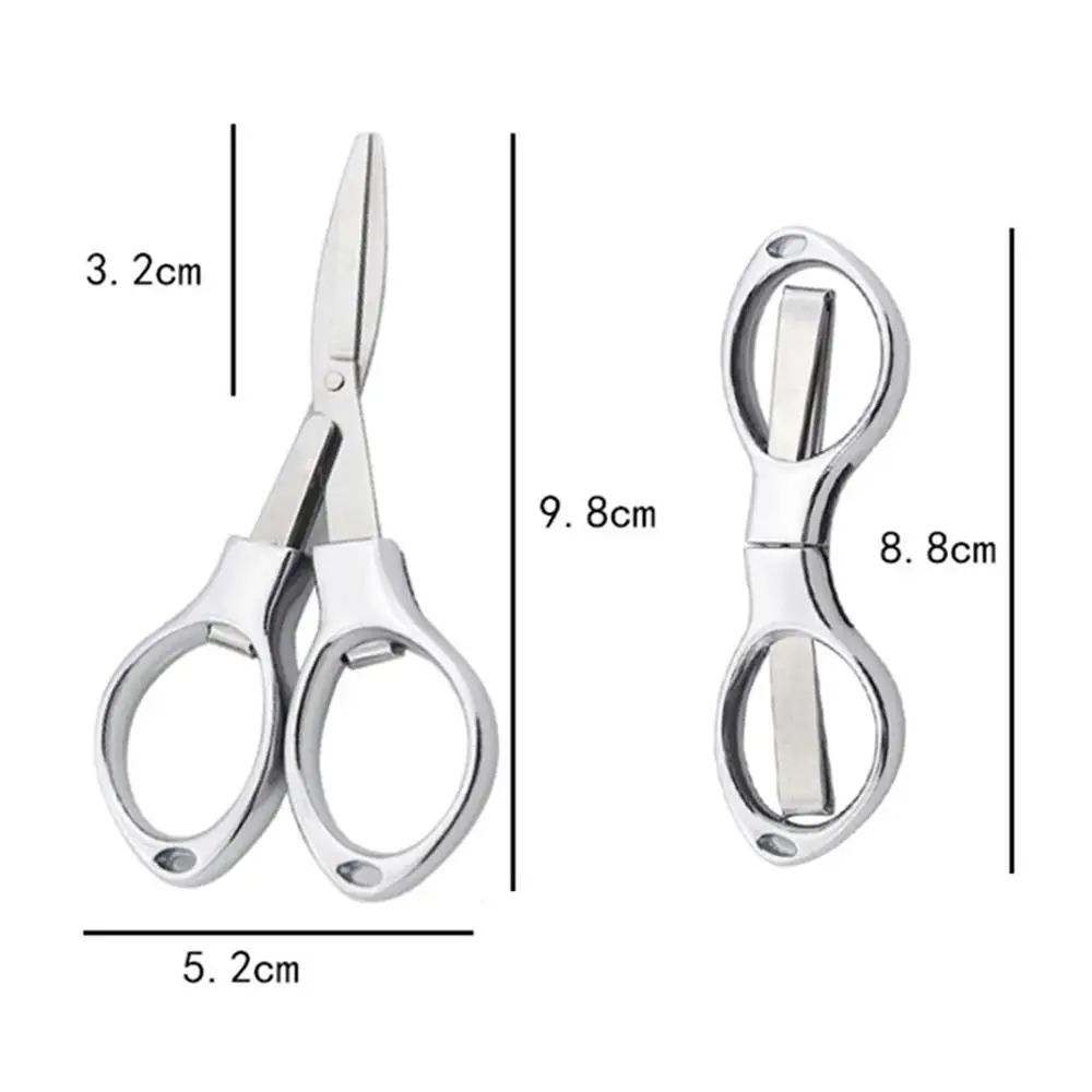 1~10PCS Foldable Scissors Small Scissors 23g Stainless Steel Scissors Foldable Kitchen Tools Stainless Steel