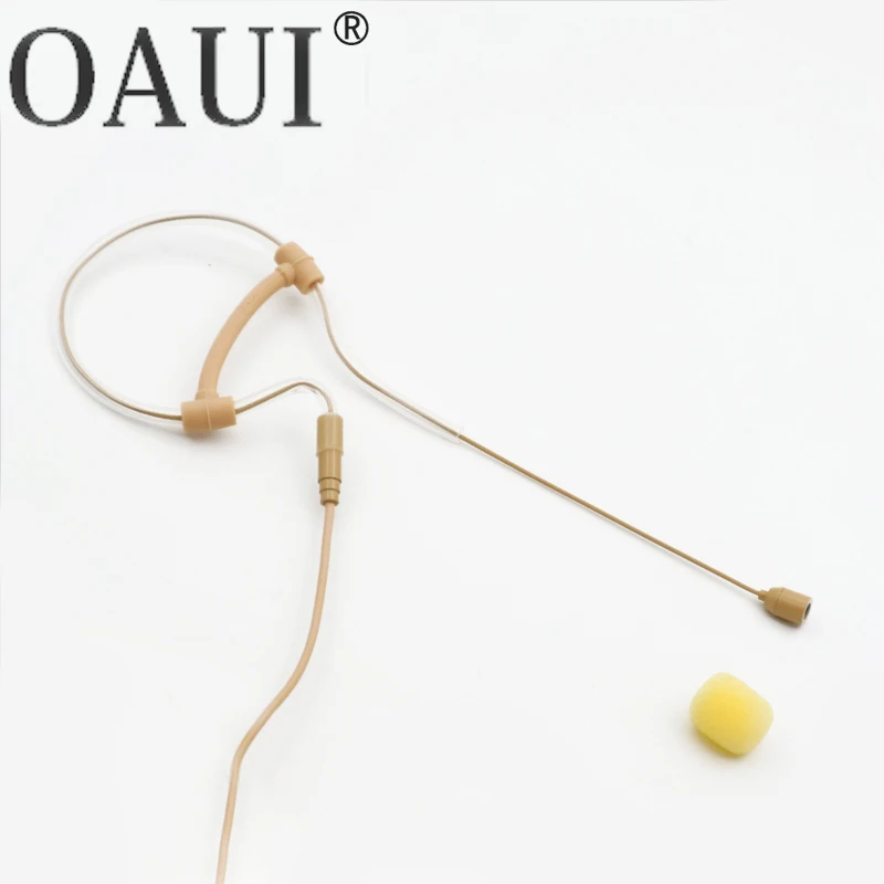 ميكروفون مكثف للأذن بخطاف واحد، سماعات أذن متعددة الاتجاهات لأداء مرحلة نظام Mipro اللاسلكي