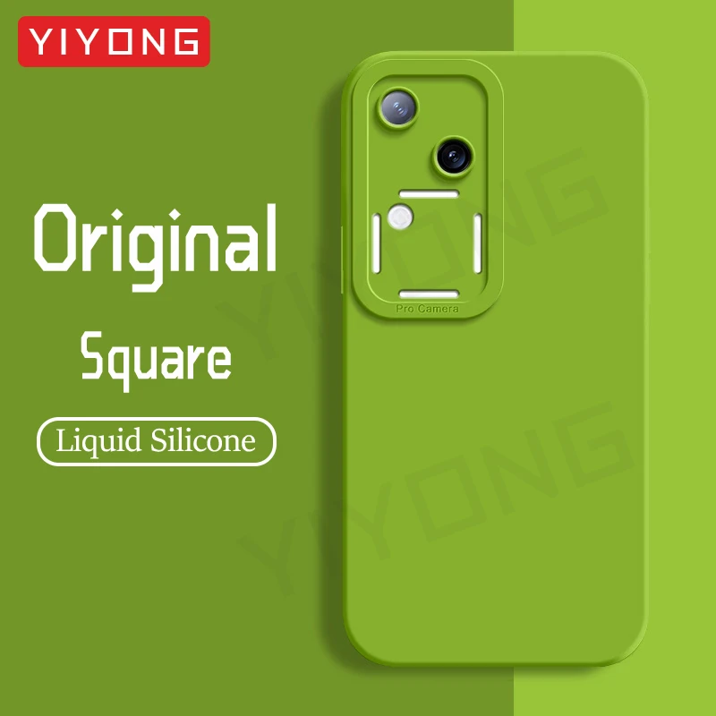 For Vivo V30 Case YIYONG Silky Liquid Silicone Soft Cover For VIVO V30 V30Pro VivoV30 Pro 5G Shockproof Phone Cases