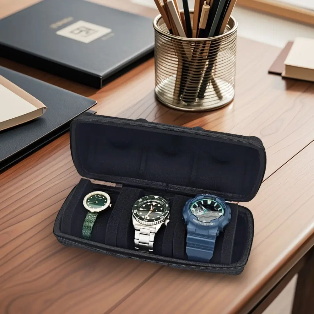 비산 방지 4/5/6/10 슬롯 시계 보관 가방 남성용 보호 하드 시계 주최자 EVA 휴대용 시계 케이스 여행