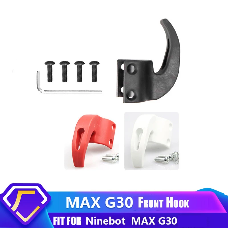 Electric Scooter Front Hook Hanger Storage Set for Segway Ninebot MAX G30 G30D Skateboard Hanging Bags Claw Curved Screws Parts