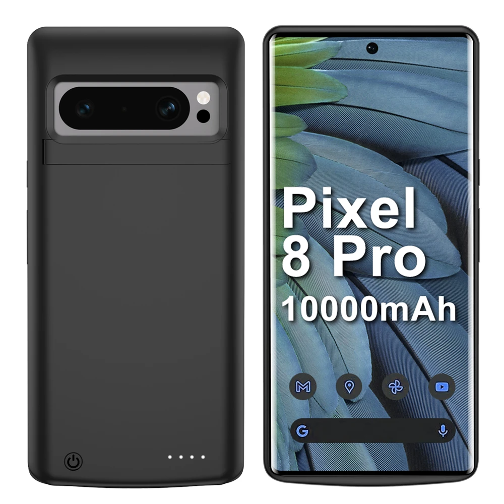 Чехол-аккумулятор 10000 мАч для Google Pixel 6 7 8 Pro, портативное зарядное устройство, внешний аккумулятор для Pixel 8 7 6