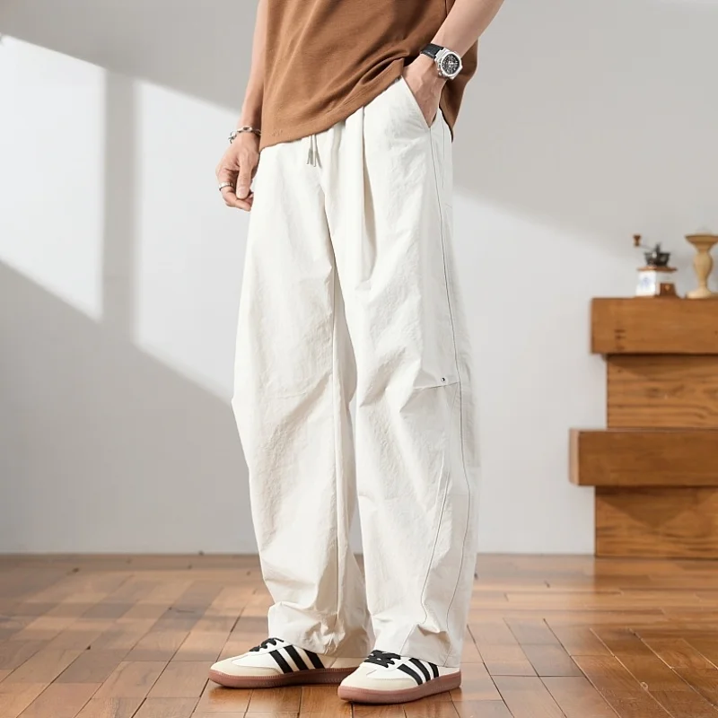 

Мужские повседневные свободные широкие брюки Zani, американская рабочая одежда, модные летние длинные брюки больших размеров