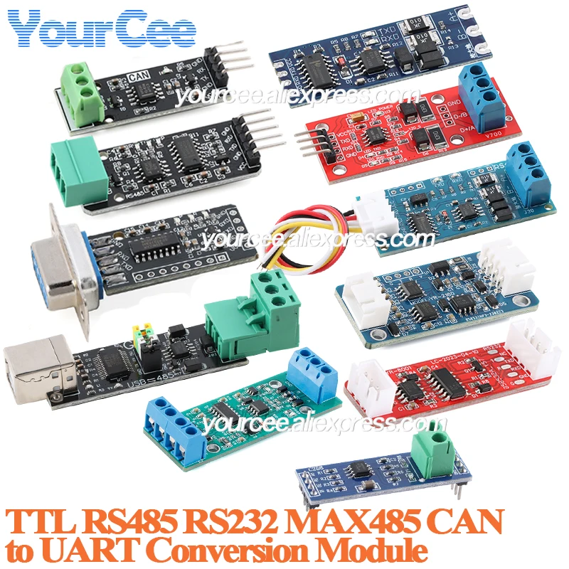 5 szt./1 szt. Moduł konwersji RS485 RS232 MAX485 TTL CAN na port szeregowy, konwerter poziomów sygnału, płytka konwersji 485 na szeregowy UART MAX485CSA RS-485