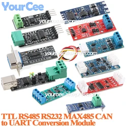 5pcs/1pc RS485 RS232 MAX485 TTL CAN to Serial Port Conversion Module Level Convertor Board 485 To Serial UART MAX485CSA RS-485