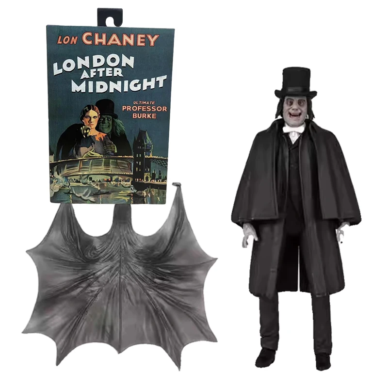 

NECA 06150 Action Figure London After Midnight Professor Burke Figuras Toys Collection Movable Model Doll Gift for Kids Original