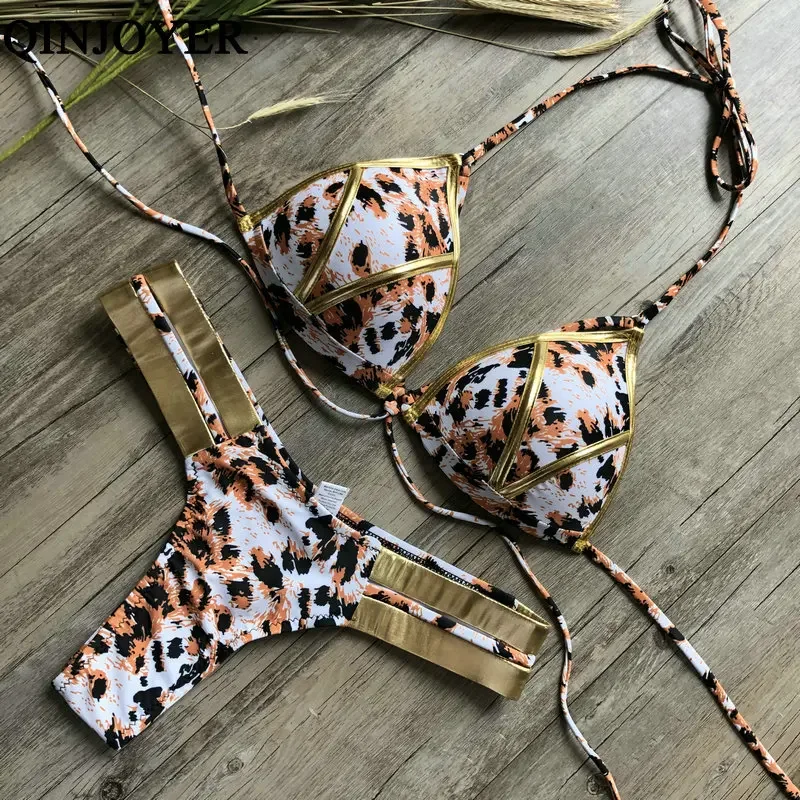 Sexy stringi stringi Bikini Set różowe kobiety Push Up stroje kąpielowe Biquini stanik 2 sztuk strój kąpielowy usztywniany biustonosz kobiet strój