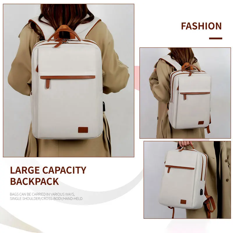 حقيبة كمبيوتر جديدة، حقيبة ظهر، سعة كبيرة للسفر والنساء، التنقل، الأعمال، حقيبة ظهر للطلاب الجامعيين