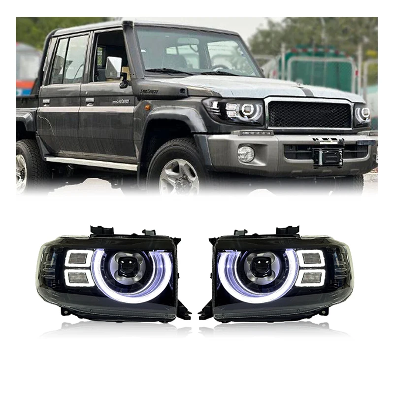 

MAICTOP Car Accessories Modified LED Headlight H7 Led Headlight for Toyota Land Cruiser Land Cruiser 70 Series Lc70 Lc79 Lc76