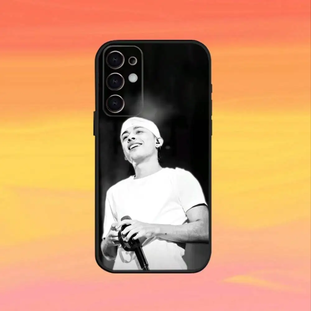 เคสโทรศัพท์นักร้องที-ทรูโน่สำหรับ Samsung S25,S24,S21,S22,S23,S30,Ultra,S20,Plus,Fe,Note,10,9,5G สีดำ