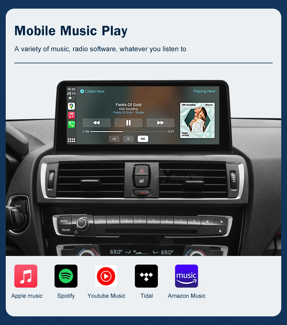 10,25 Multimedia AHD Display Für BMW 1 2 Serie F20 F21 F22 2012-2016 NBT Touchscreen Drahtlose Carplay navigation Android Auto – Detail 12