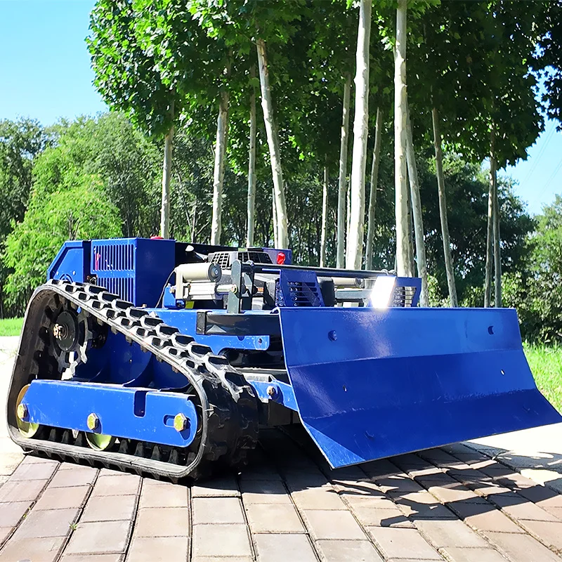 Customized remote control hillside lawn mower track type suitable for all terrain slopes automatic lawn mower