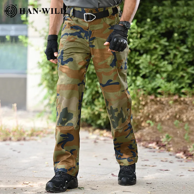 

Hunting Pants For Men 2024 New Autumn Camouflage Tactical Multi-Pocket Outdoor Camping Training Cargo Trousers High Quality