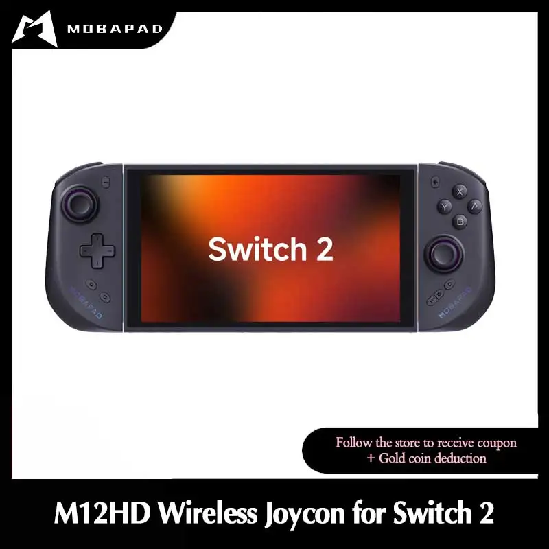 MOBAPAD M12 HD ワイヤレス ゲームパッド Switch 2 コンソール用、HD 振動 Bluetooth ジョイパッド、TMR ジョイスティック付き、Nintendo Switch 2 用
