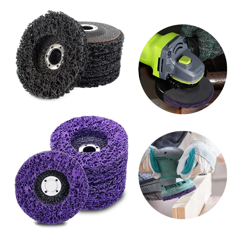 

1pcs 125mm Grind Disc Abrasive Wheel Paint Rust Remover Poly Strip Disc for Angle Grinder Clean Polish Metal Motorcycles Car