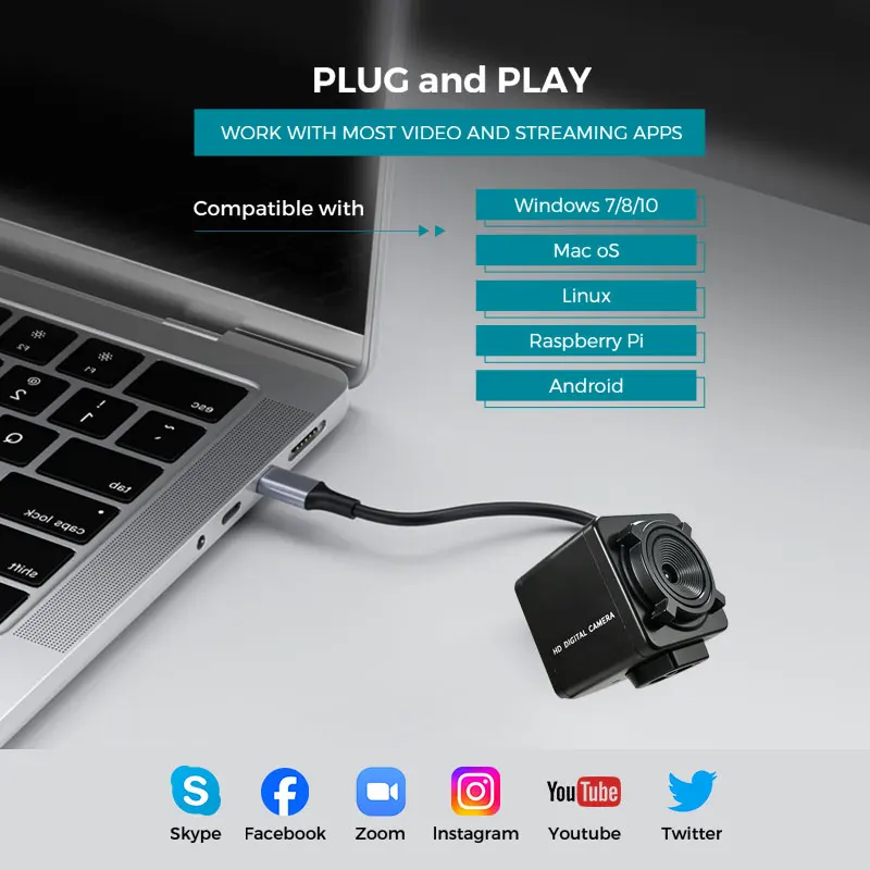 48MP IMX586 50MP IMX766 usb HD camera Autofocus Webcm Wide angle NO distortion for Windows Linux Android Mac OS Text Photography