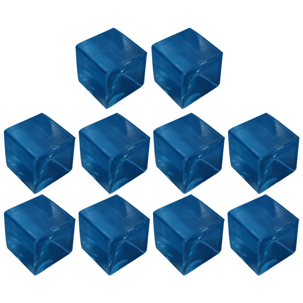 10 pezzi a forma di cubo di ghiaccio spremitura palla sensoriale antistress giocattolo rilassante portatile materiale Tpr trasparente