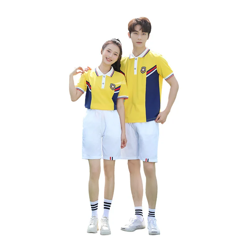 C101 Summer School Uniform Set for Middle and High Students Graduates Fashion College Style Sportswear