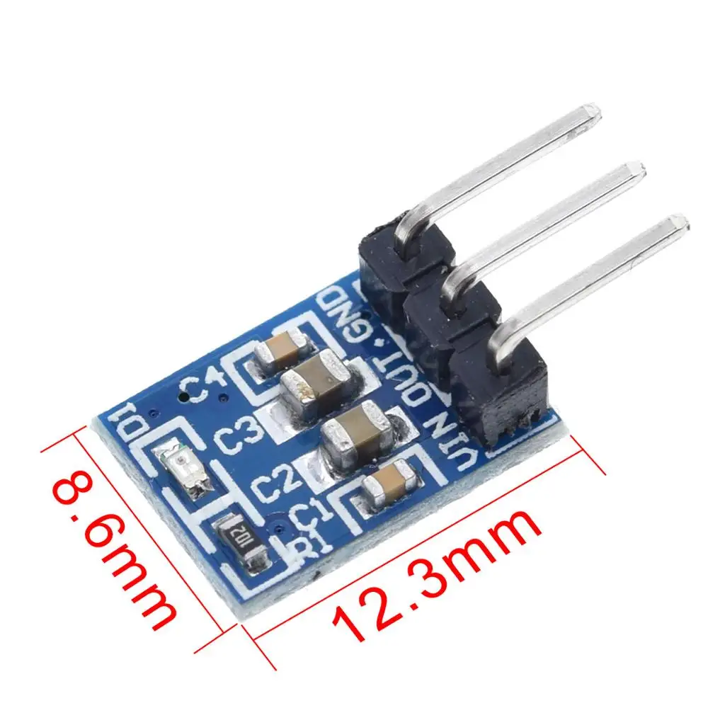 TZT High Quality 1/5/10PCS 5V to 3.3V For DC-DC Step-Down Power Supply Buck Module AMS1117 800MA