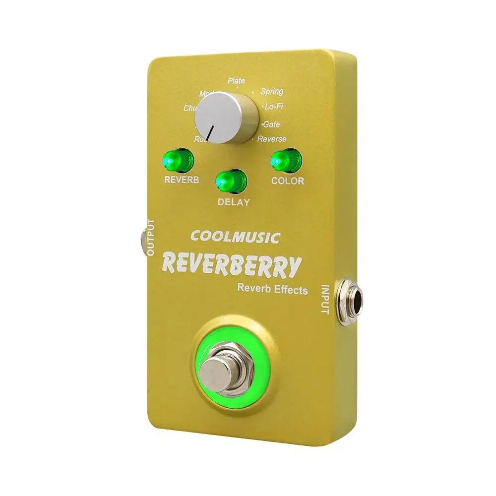 Music Instrument 9V DC 9 Reverb Effects Digital Reverb Guitar Pedal