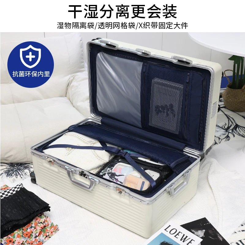 

Thickened trolley case Men's 28-inch large-capacity boarding suitcase Leather case Password case Children's 20-inch suitcase