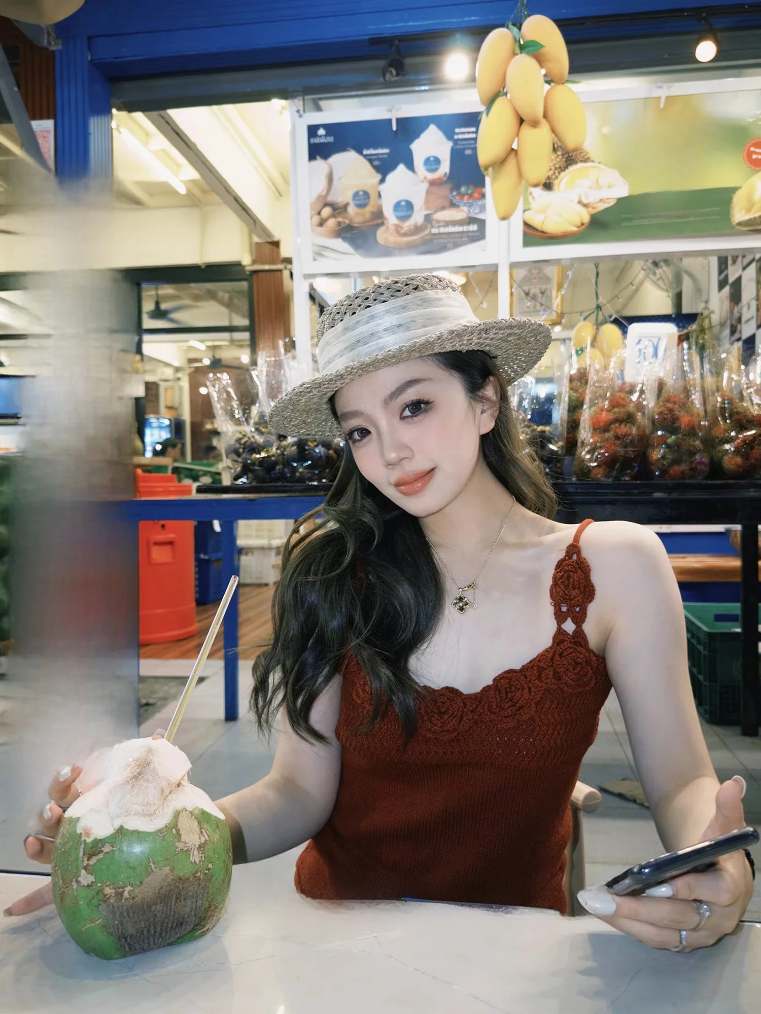 

Новый летний женский вязаный жилет с романтическим узором, топ на бретельках, приталенный, из хлопка и акрила, короткий рукав, цветной