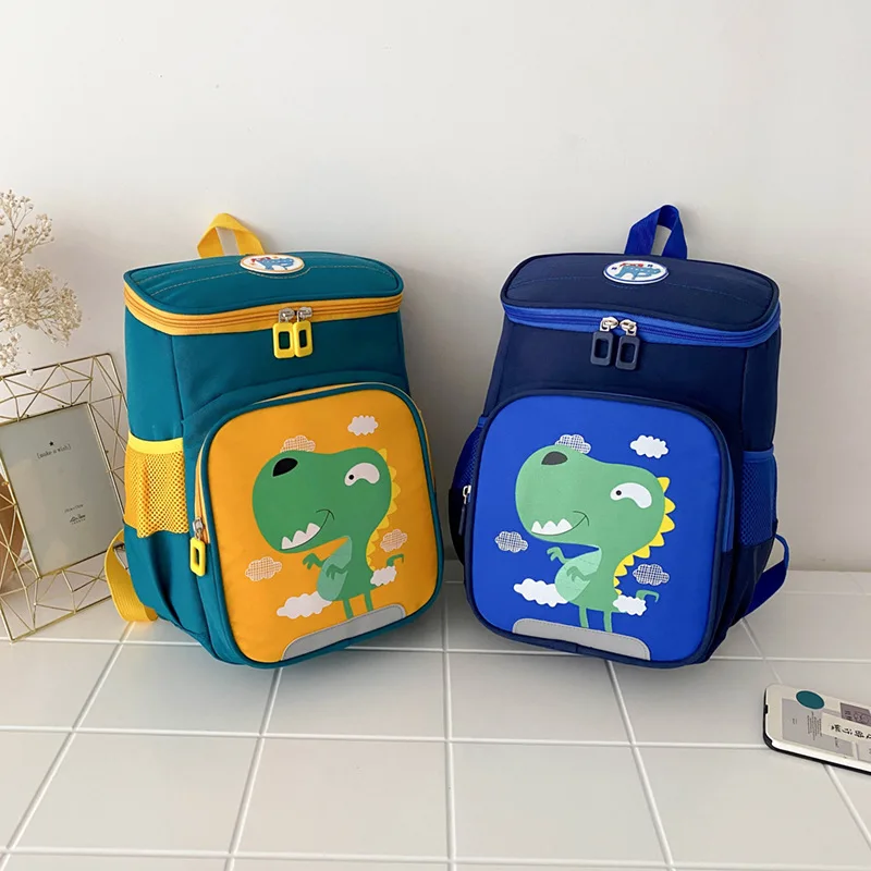 Children's Space Schoolbag Cartoon Dinosaur Rabbit Kindergarten Backpacks Preschool Schoolbag for Boys and Girls Large Capacity