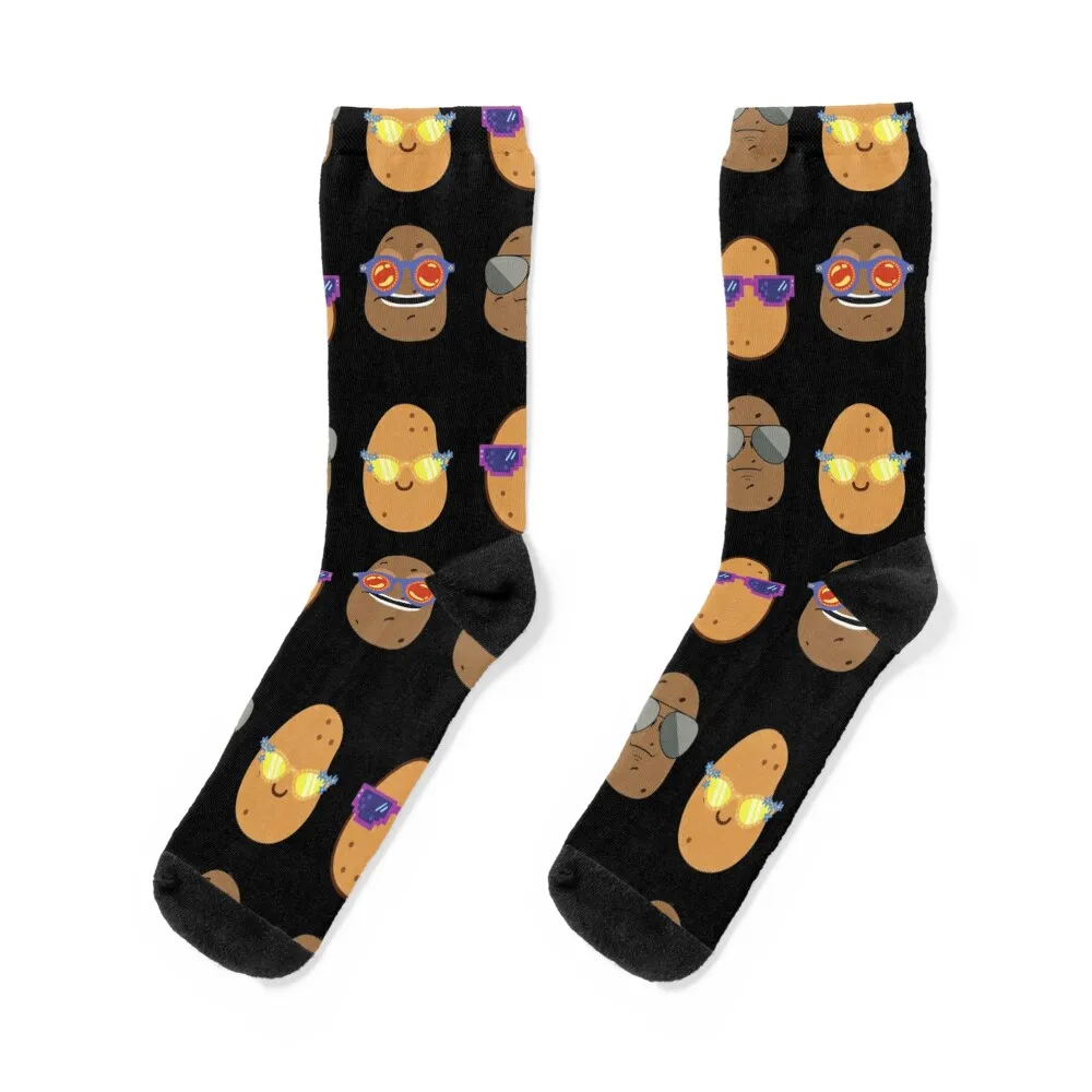 

The cool potatoes club sticker pack Socks Antiskid soccer valentine gift ideas luxury shoes Socks Ladies Men's