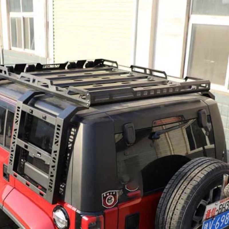 

Высокая несущая способность 4X4 Аксессуары для бездорожья Верхний багажник на крышу Стальной алюминиевый багажник на крышу для Jeep Wrangler
