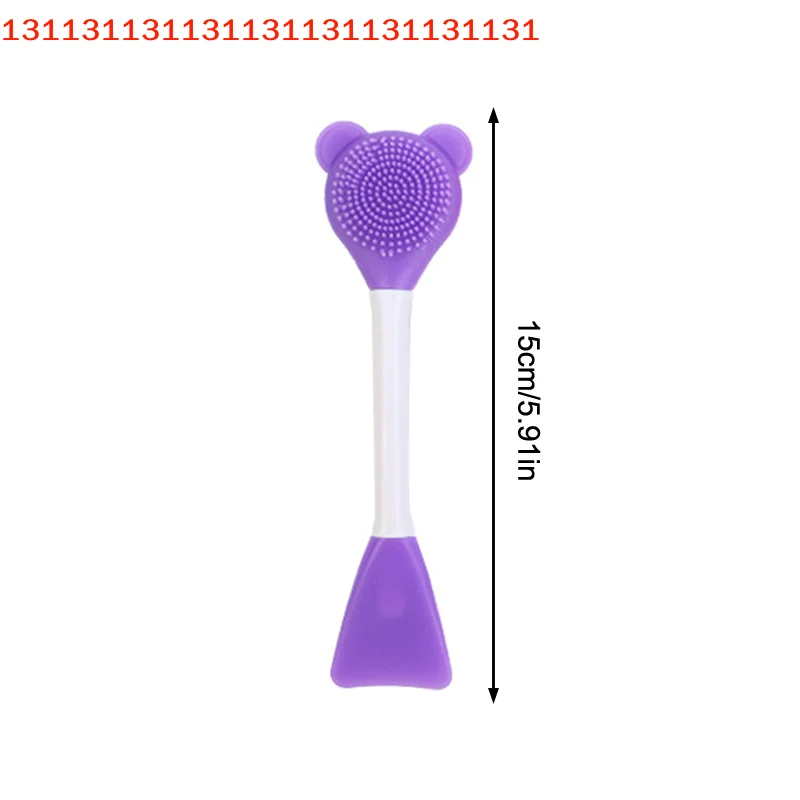 Exfoliante exfoliante para el cuidado de la piel Facial de poros, 2 en 1, limpieza Facial de silicona con espinillas y cepillo para mascarilla, espátula, herramientas de limpieza profunda