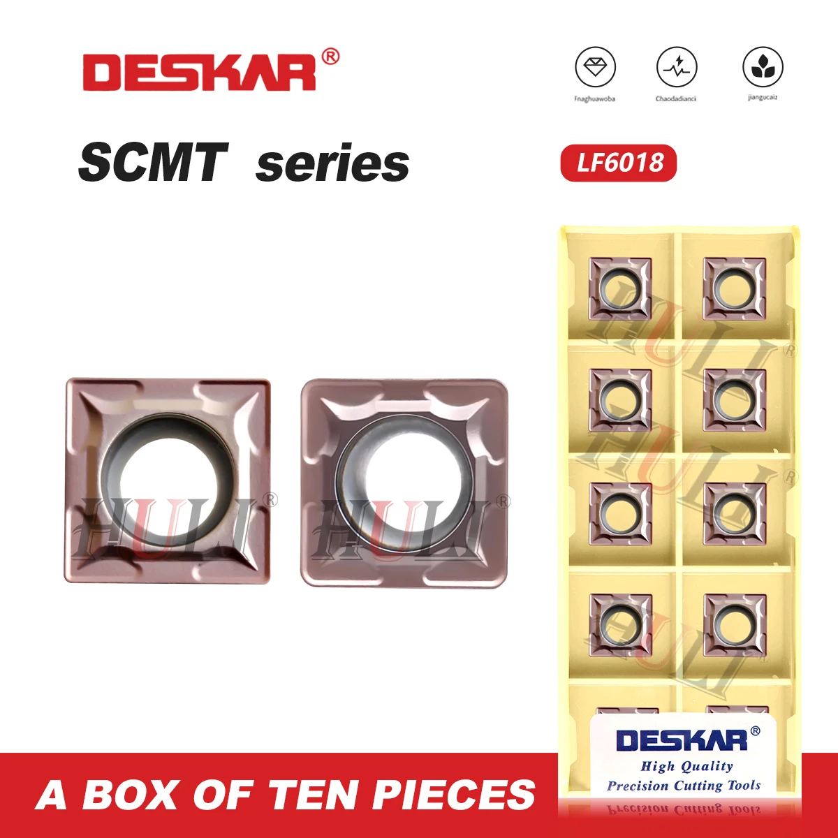 

DESKAR CNC lathe 100% Original SCMT09T304 SCMT09T308 LF6018 Used For Processing Stainless Steel Hardmetal Cutting Turning Tools