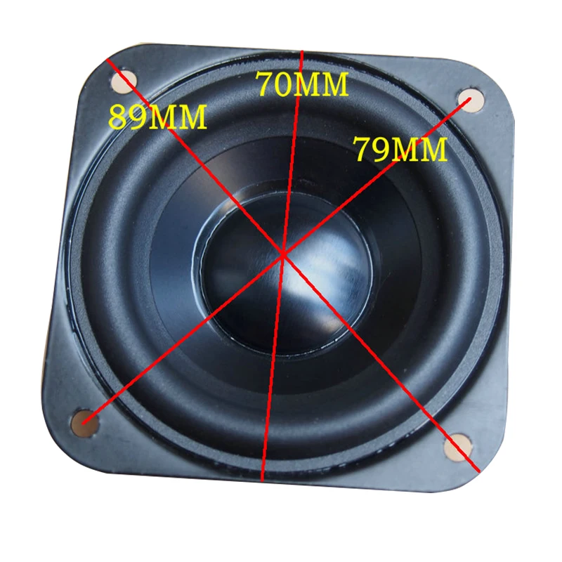 2.75 Inch Tweeter Midrange Woofer Speaker 6 ohm 15W Full Range Aluminum Basin HIFI Loudspeaker For Home Theater DIY