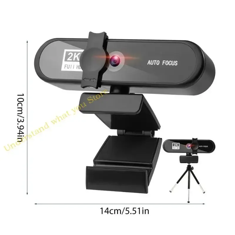 J60A 2K Full Computer Camera Web Drive 5 Million Pixels＆Mic Auto for Focus Webca