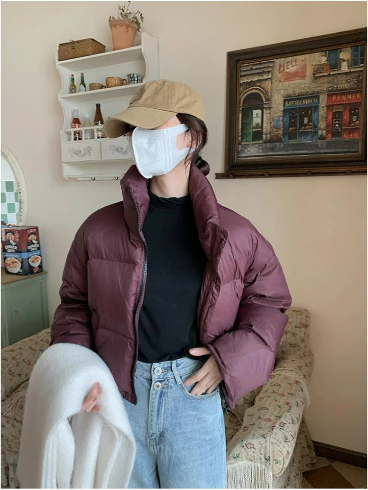 2024 New Fashion Vintage Long Sleeve Jackets Chic Casual Zippers Coat Thicken Warm Solid Parkas for Women Autumn Winter Parkas