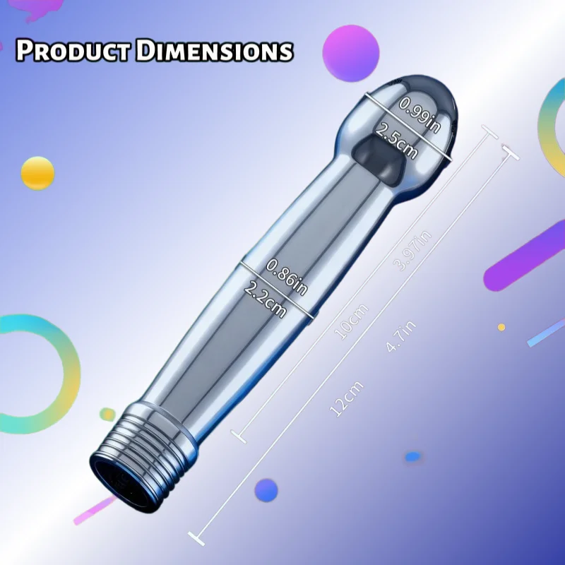 Stainless Steel Porous Shower Showerhead Two Links Bathroom Toiletries Portable Gym Household Novel Showerhead Universal Model view 5