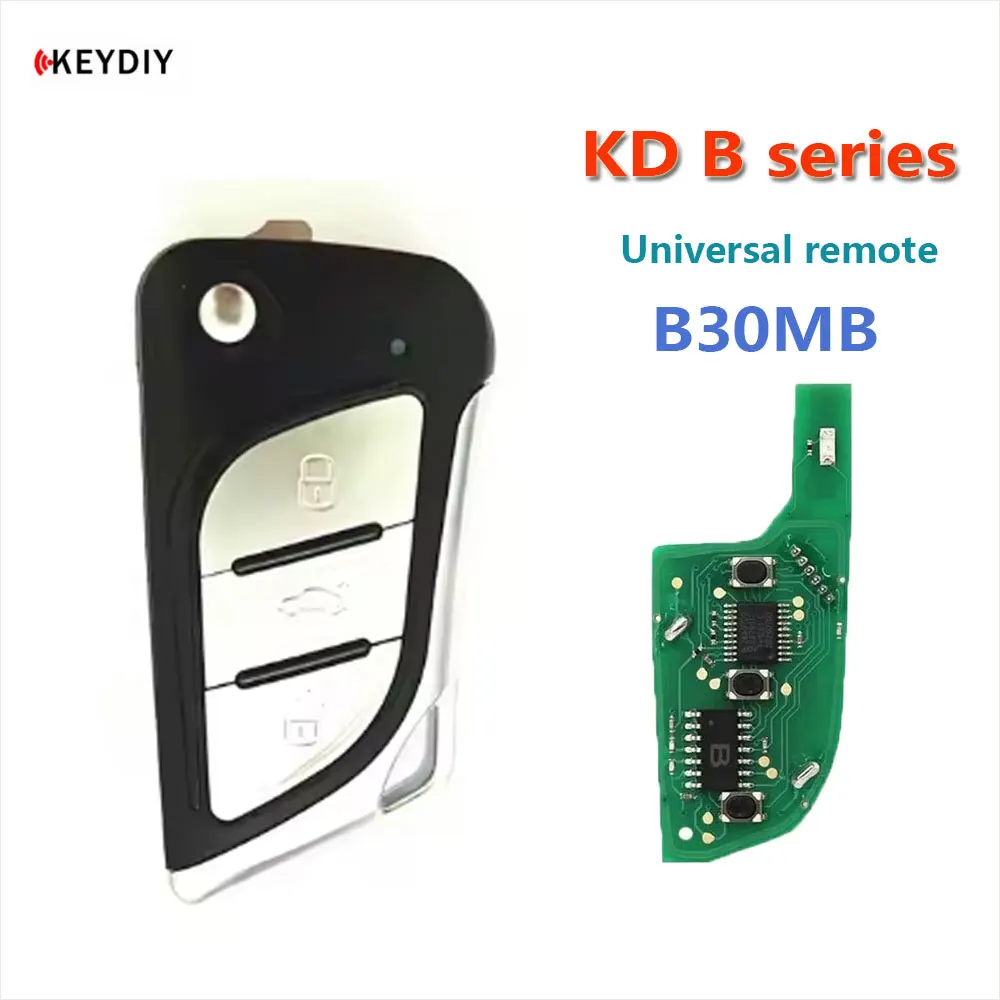 1PCS KEYDIY KD B30MB Universal Remote Key 3 Metal Buttons KD B Series Car Remote Key for KD900/KD-X2/KD-MAX Auto Key Programmer