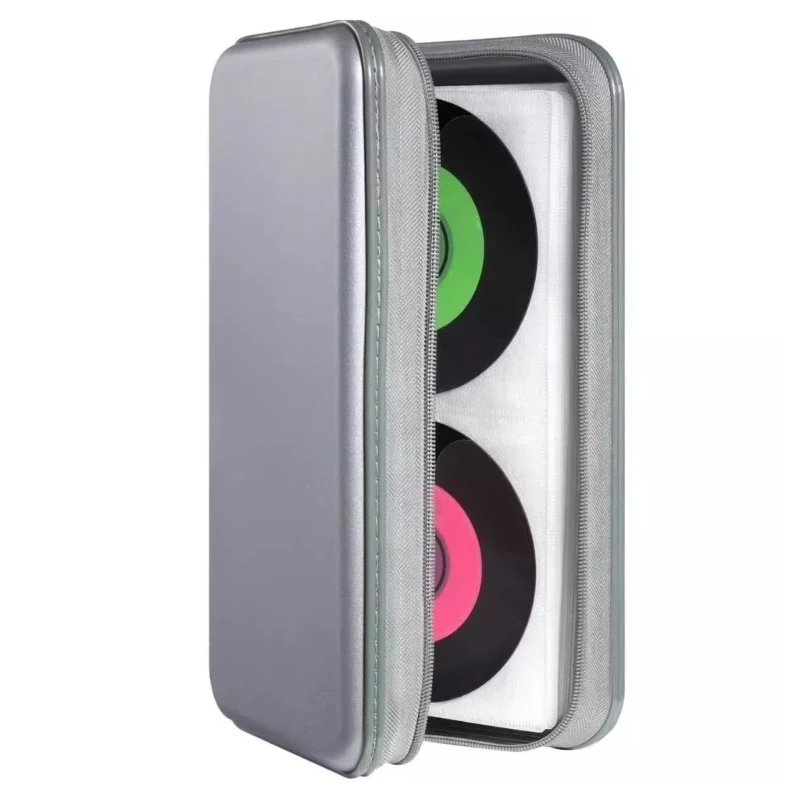 

80-slot CDs Storage Handbag Disc Plastic Box Dusproof Protections Sleeve Case Reliable Storage Solution for Travel Use