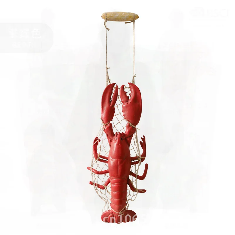 Resin Simulation Crab Model Pendant for Seafood Restaurant Wall Decoration Night Market Hanging Small Medium Large Sizes