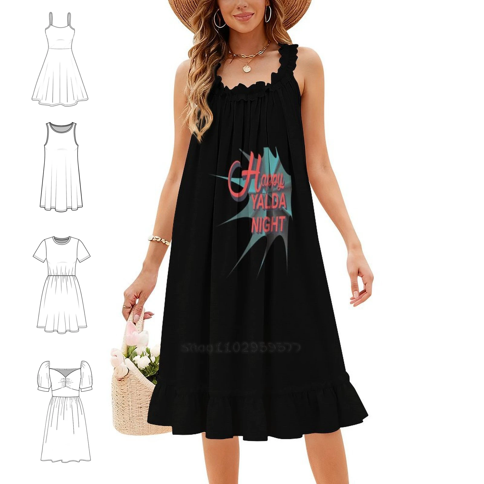 Women Fashion Gown - Abito Yd Boho Chic, elegante e