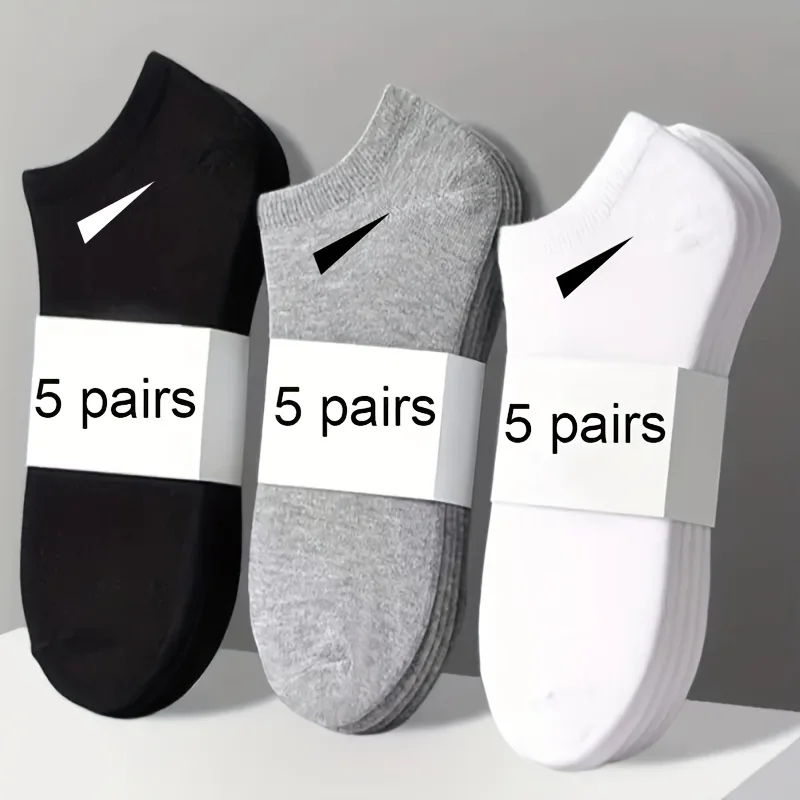 Unisex Pure Color Sport Short Socks Versatile for All Seasons Disposable Socks for Spring Summer Autumn Winter