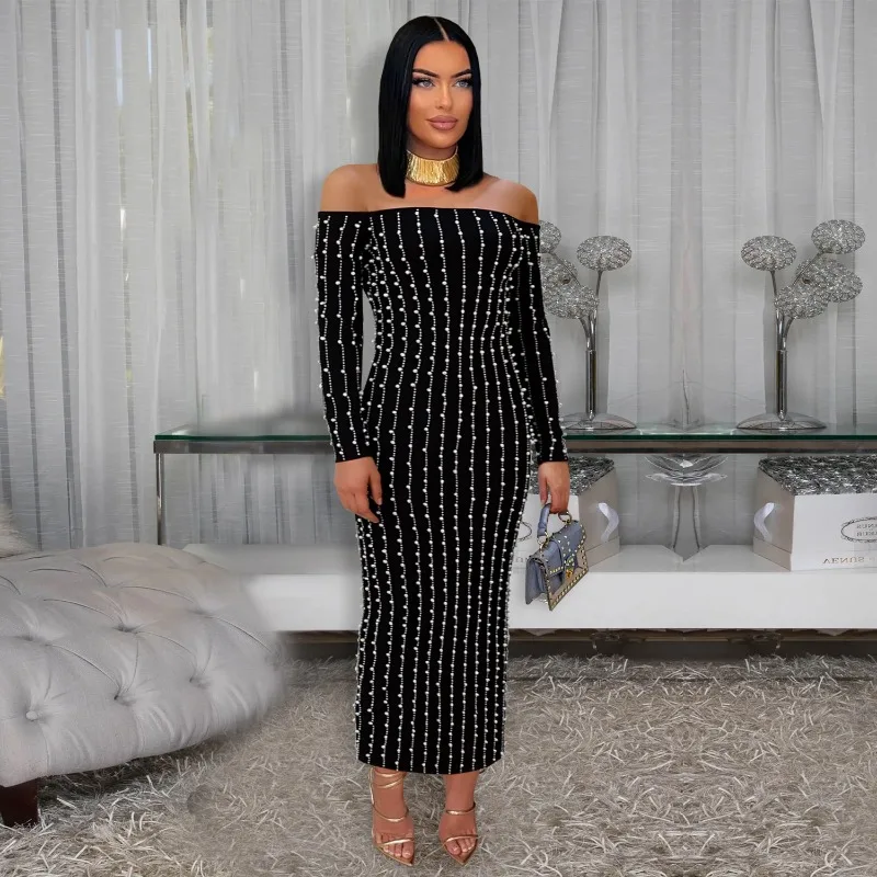 

KEXU Diamonds Горячие стразы без бретелек женское длинное платье без рукавов 2025 осень день рождения вечерние платья макси для выпускного вечера