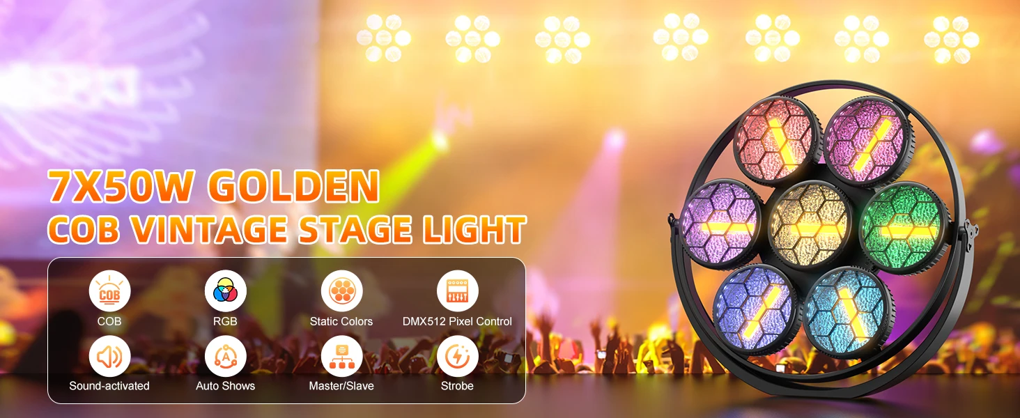 350W 7-LED COB Linear Vintage Light