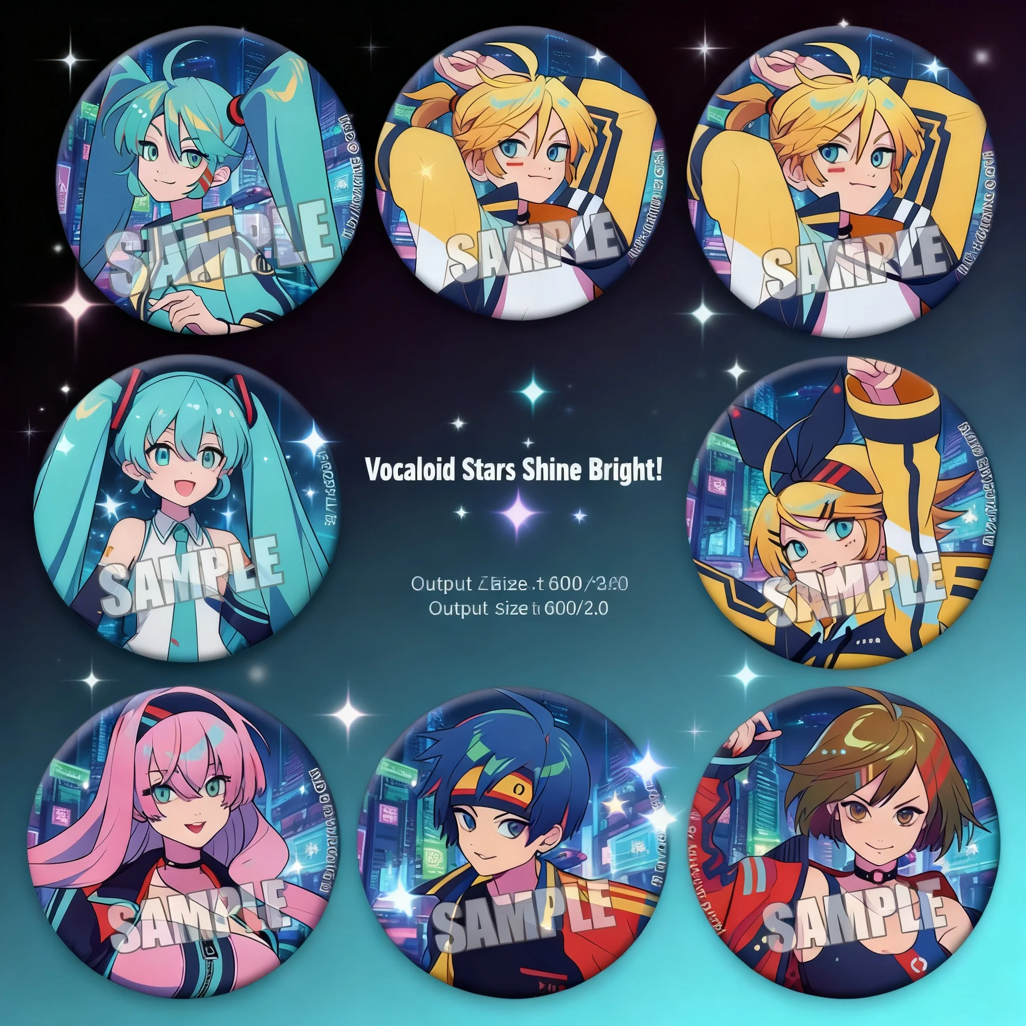 

Значок-брошь/пуговица для косплея по аниме Hatsune Miku, Kagamine Rin, Len, Luka, Kaito, Meiko – коллекционный подарок для фанатов, аксессуары